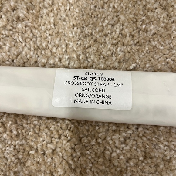 Clare V. sailcord crossbody strap 1/4” width NWT - Picture 3 of 3